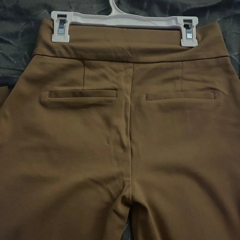 Express Brown Straight Leg Pants - Picture 3 of 5